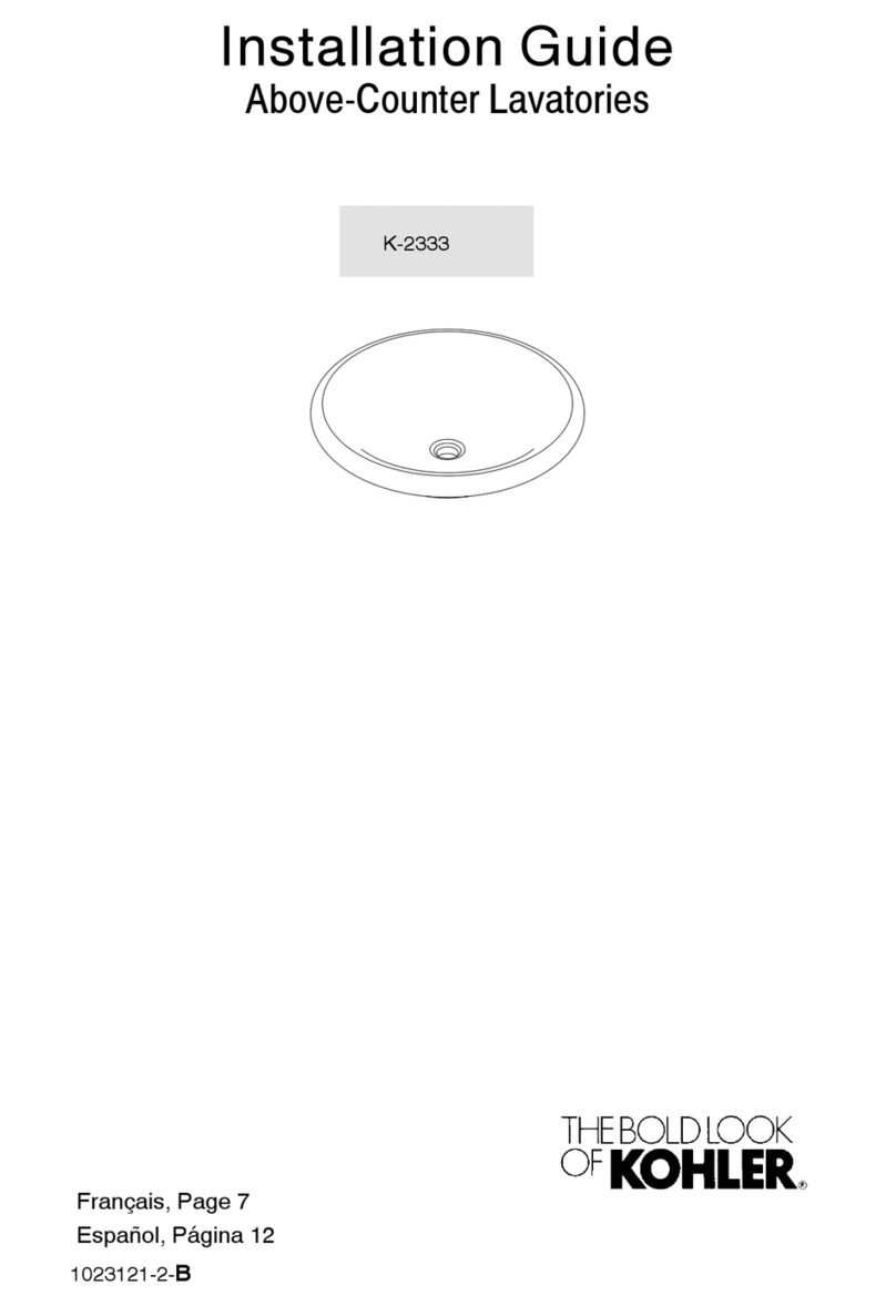 Kohler Botticelli K-2333 User manual