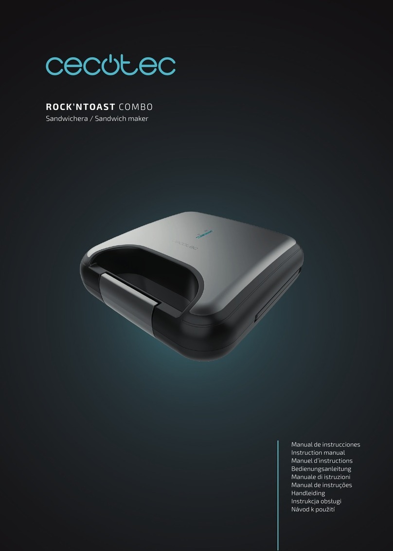 cecotec ROCK'NTOAST COMBO instruction manual