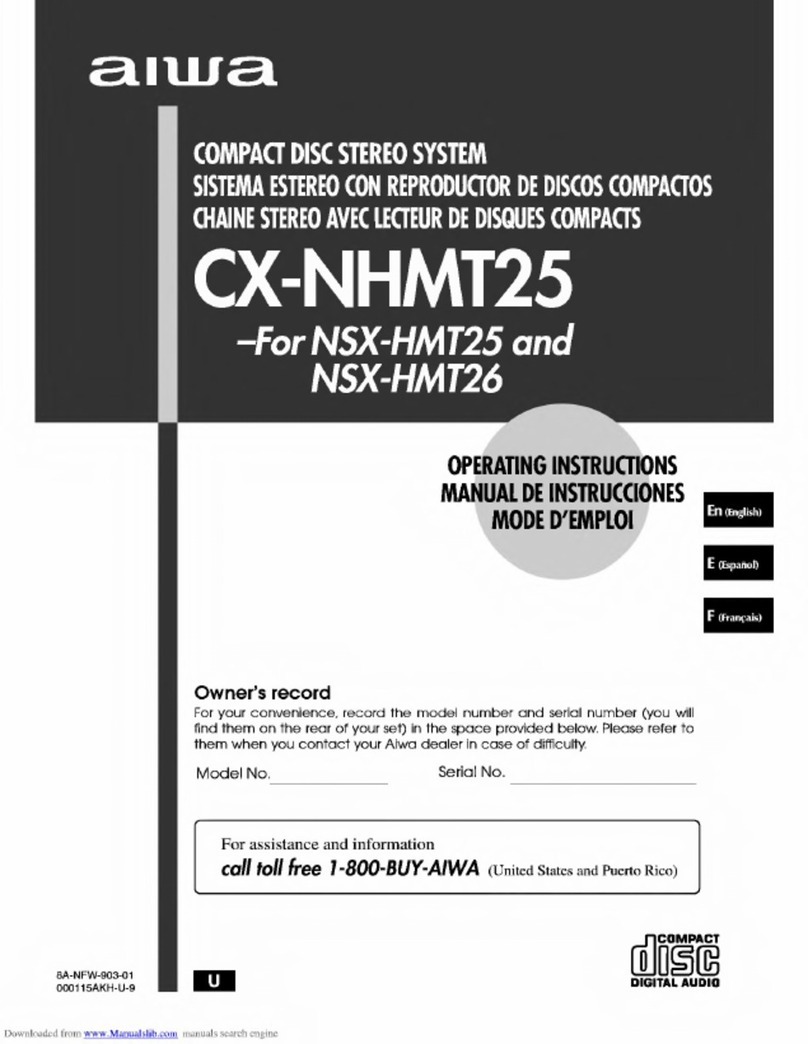 Aiwa CX-NHMT25 u operating instructions