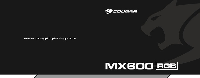 COUGAR MX600 RGB User manual COUGAR MX600 RGB User manual