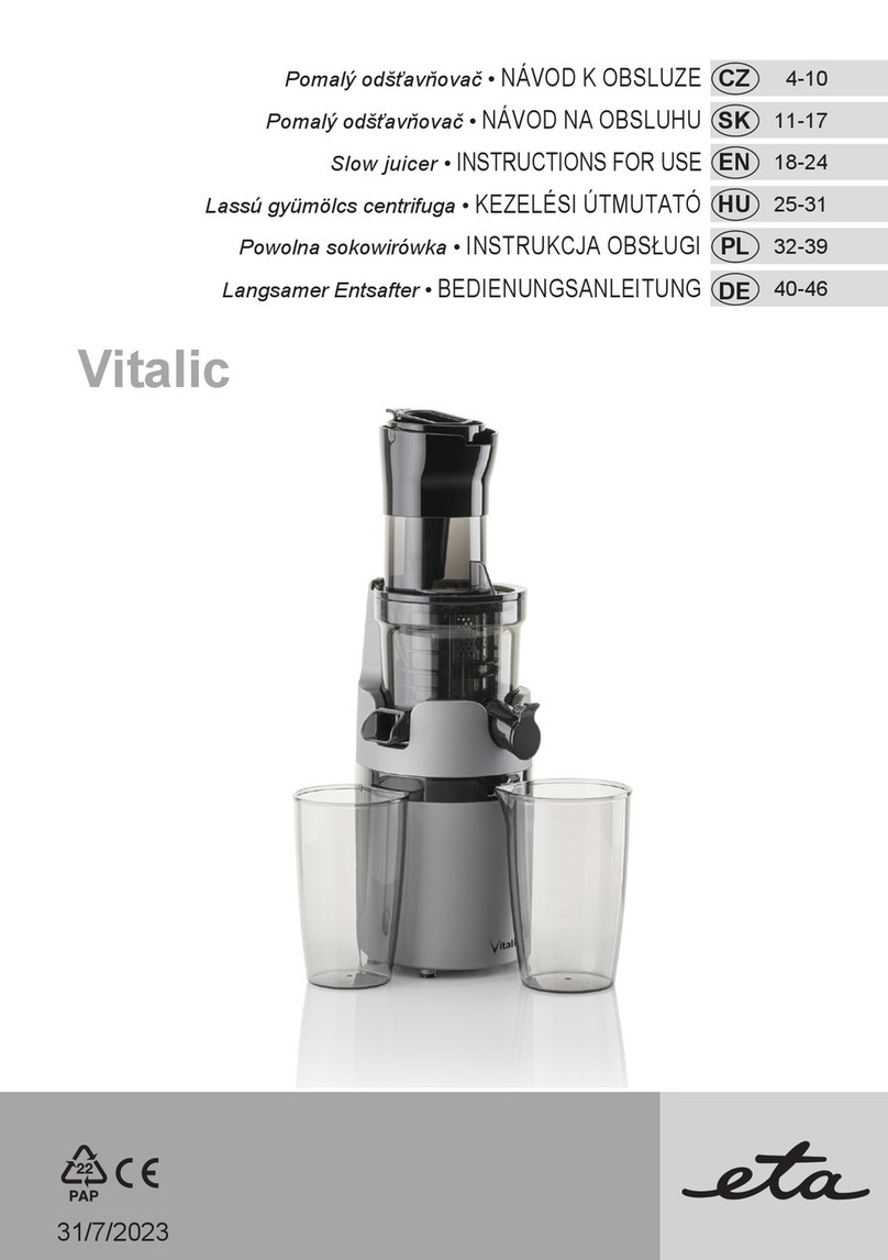 eta Vitalic 4032 90000 Instructions for use
