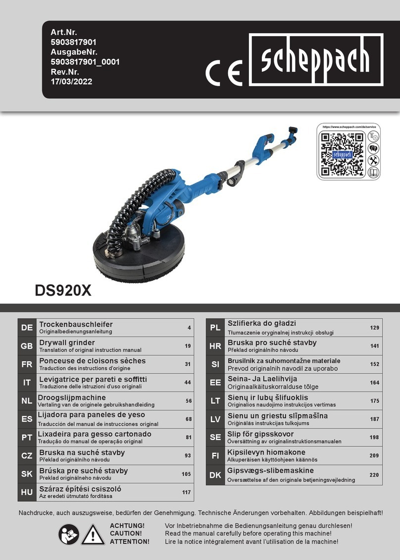 Scheppach DS920X Instructions for use