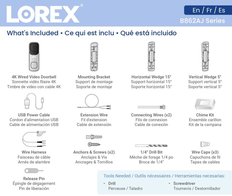 Lorex B862AJ Series User manual