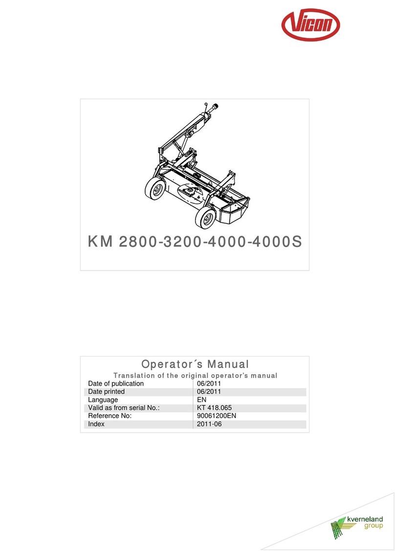 Vicon KM 2800 Operator's manual