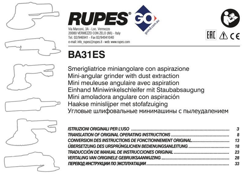 Rupes BA31ES Wiring diagram