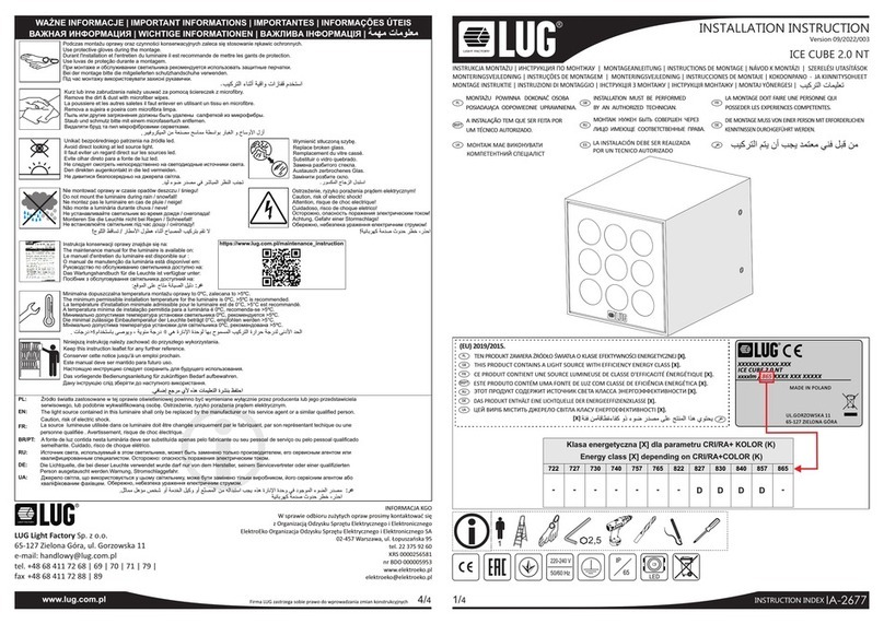 LUG ICE CUBE 2.0 NT User manual LUG ICE CUBE 2.0 NT User manual