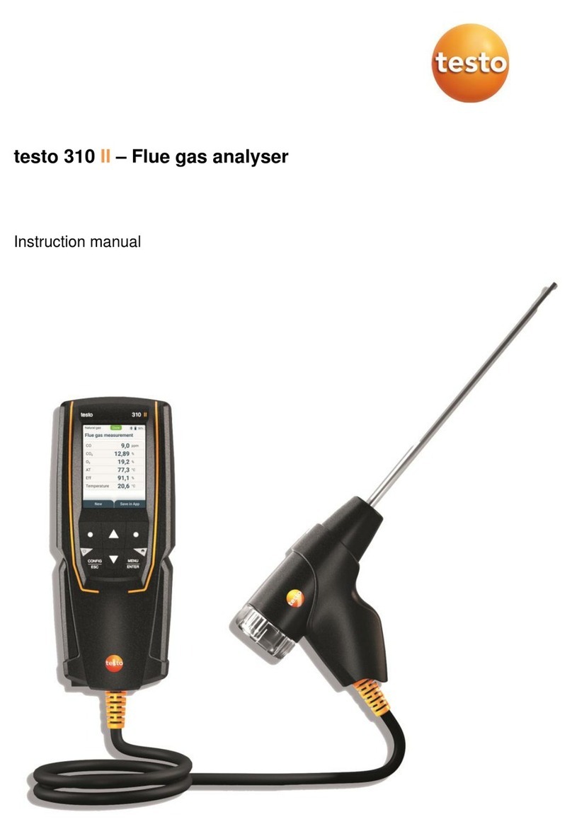 TESTO 310 II instruction manual