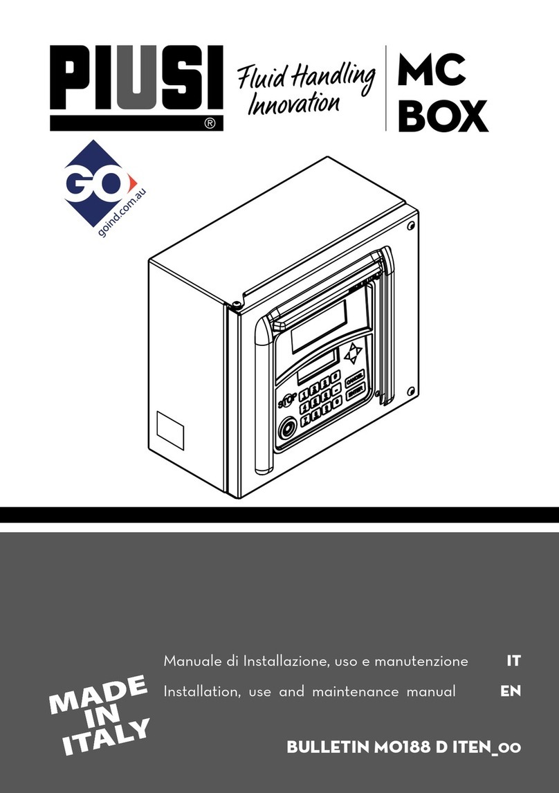 Piusi MC BOX Service manual