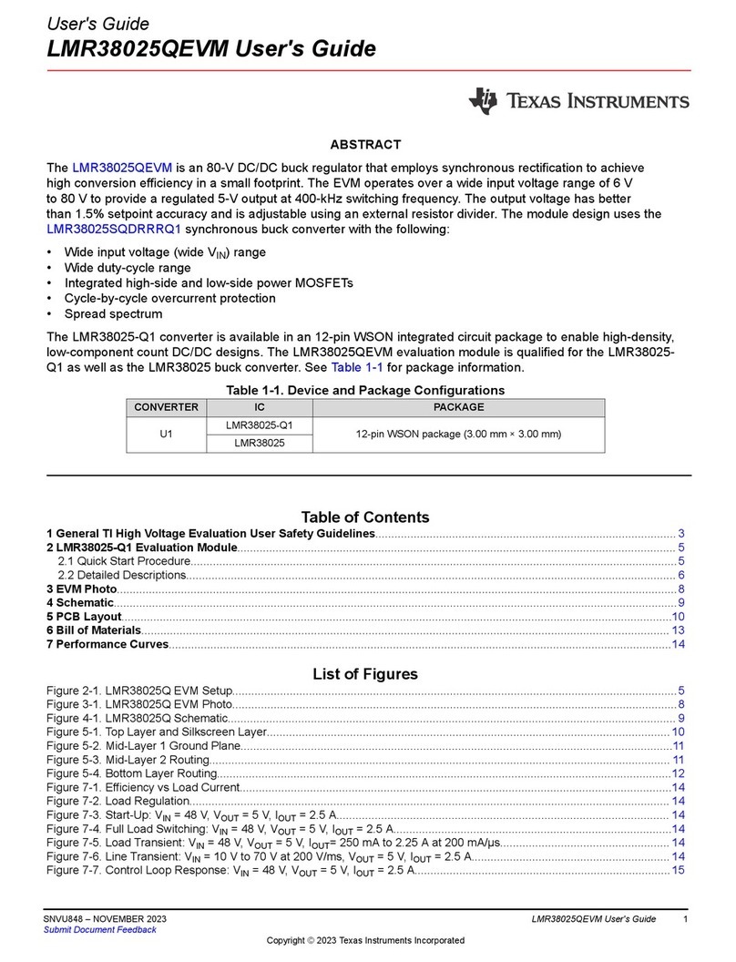 Texas Instruments LMR38025QEVM User manual