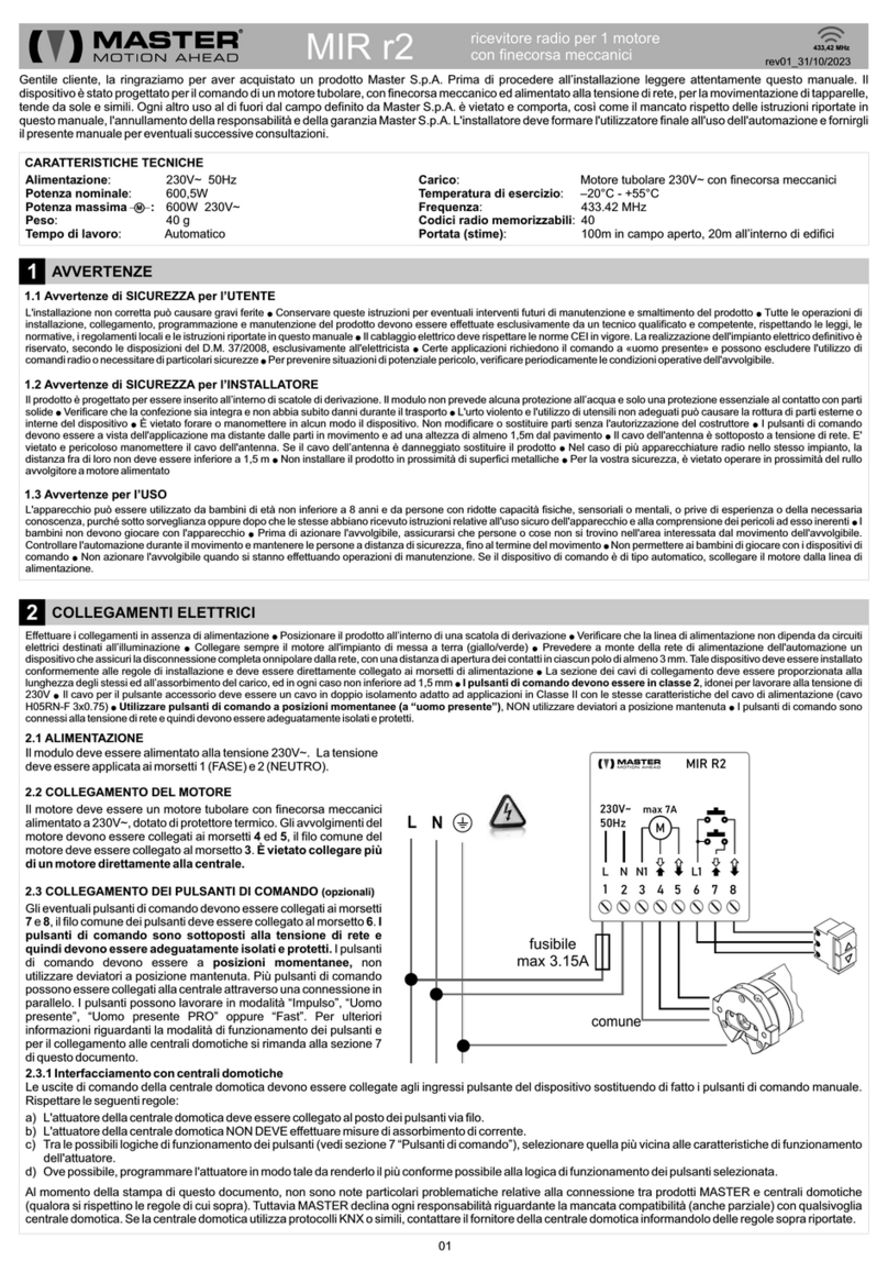 Master MIR r2 manual