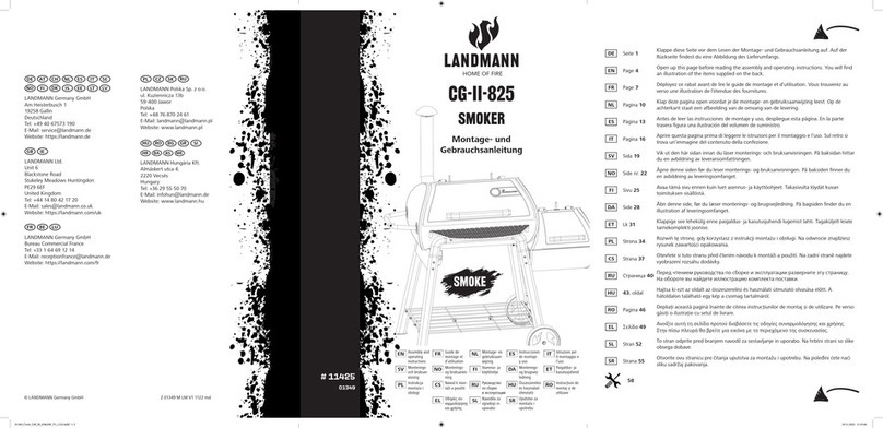 Landmann CG-II-825 Assembly and operating instructions