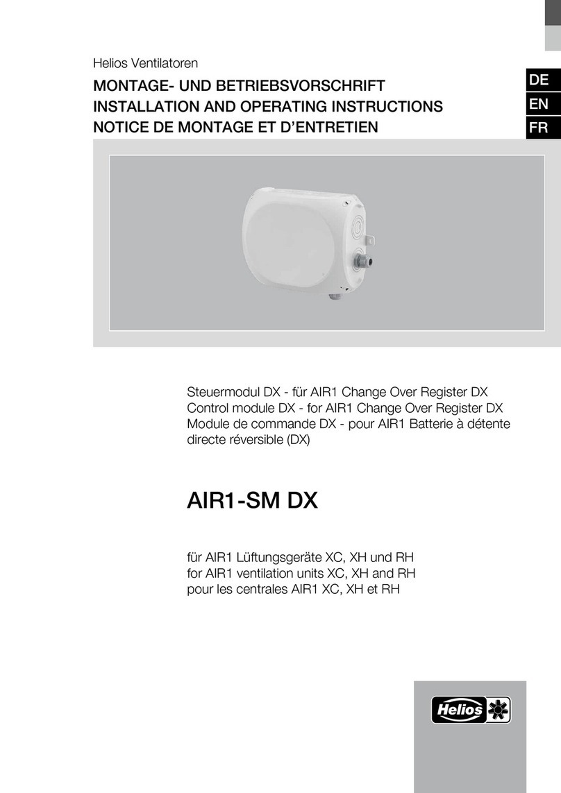 Helios AIR1-SM DX Installation and operating instructions