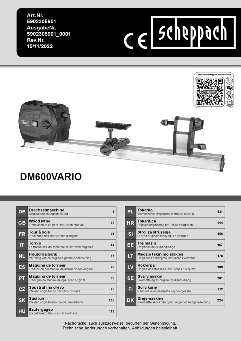 Scheppach DM600VARIO Translation of original instruction manual