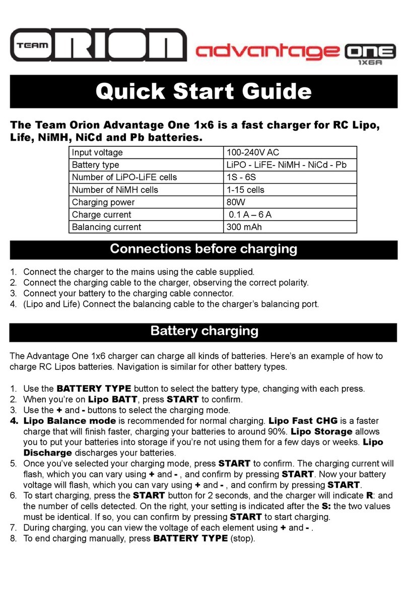 Team Orion Advantage ONE 1X6A User manual