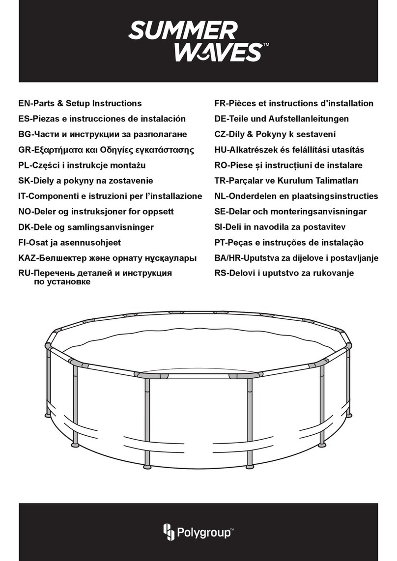 Polygroup Summer Waves Maintenance Kit Setup instructions