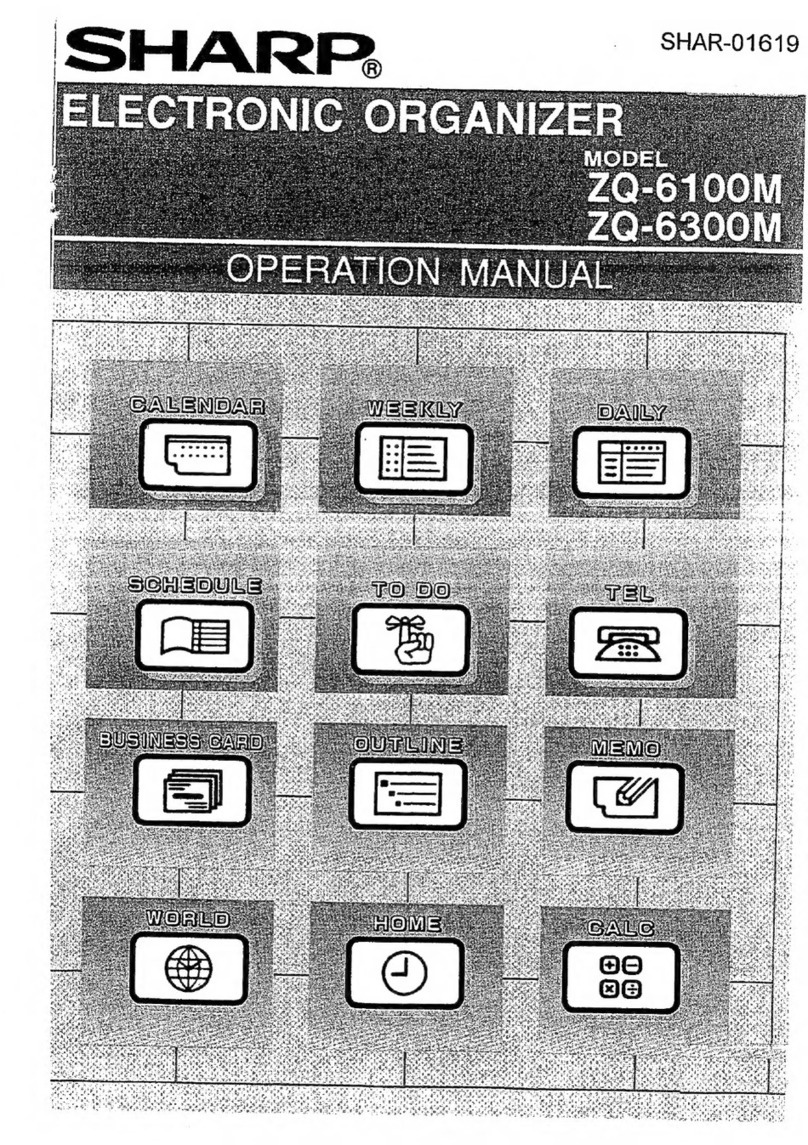 Sharp ZQ-6100M User manual
