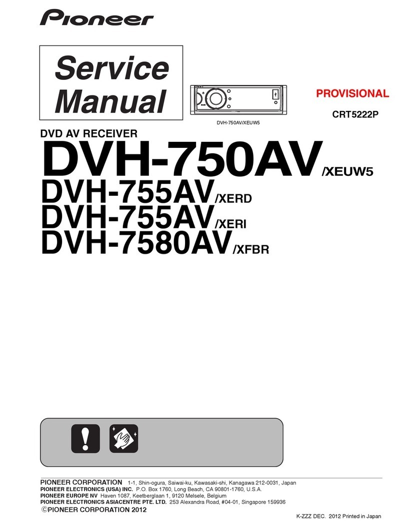 Pioneer DVH-750AV/XEUW5 Service manual