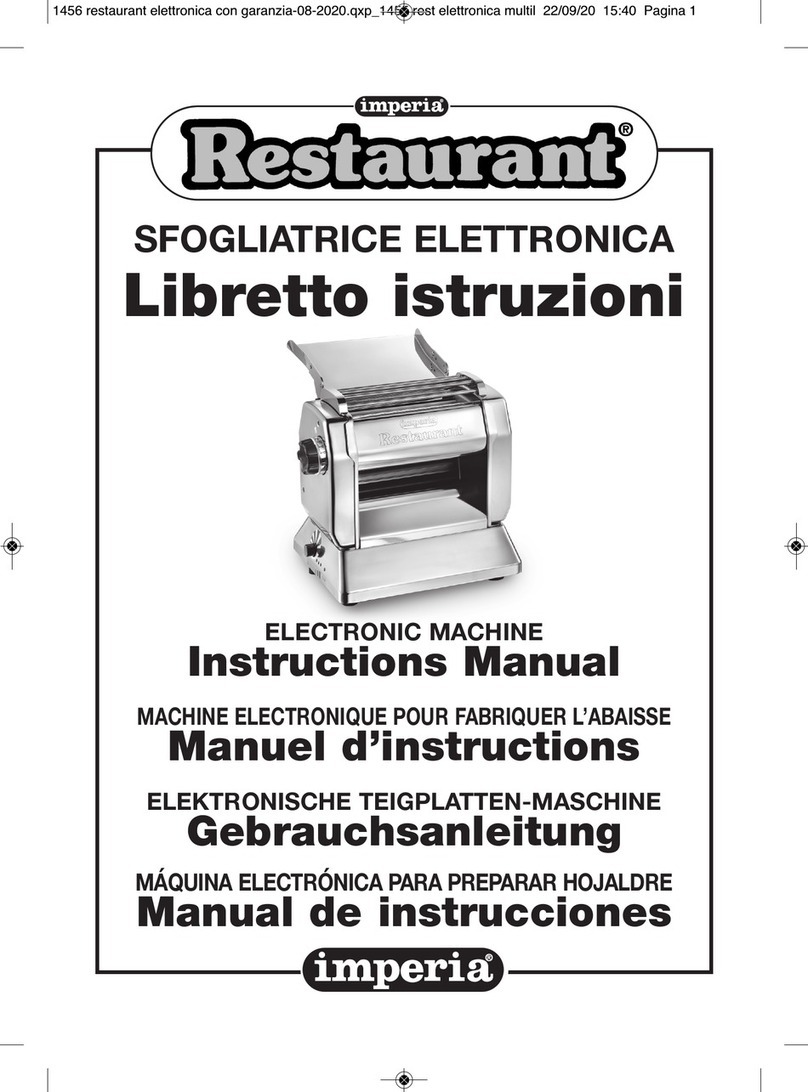 Imperia Restaurant 496360 instruction manual