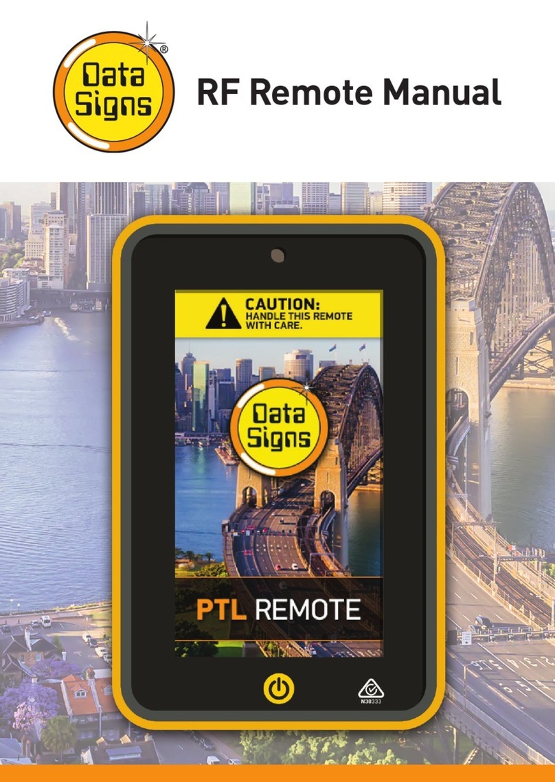 Data Signs RF REMOTE manual