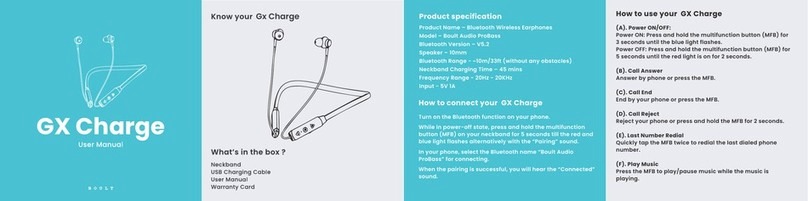 BOULT GX Charge user manual