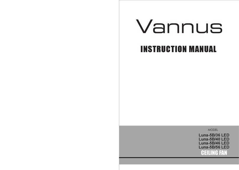 Vannus Luna-5B/36 LED instruction manual