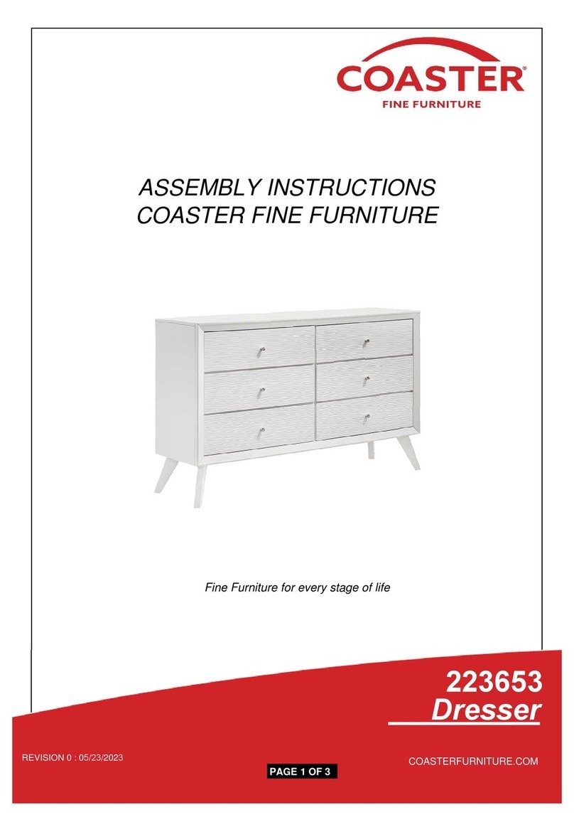 Coaster 223653 Assembly instructions Coaster 223653 Assembly instructions