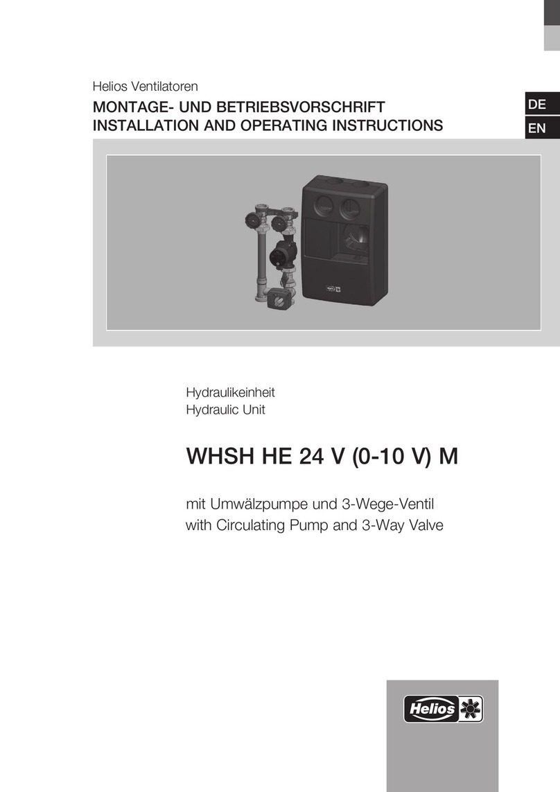 Helios WHSH HE 24 V (0-10 V) L Installation and operating instructions