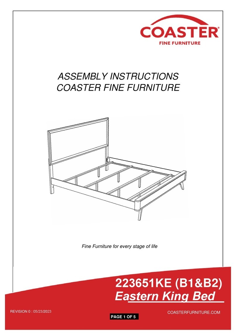 Coaster 223651KE B1 Assembly instructions