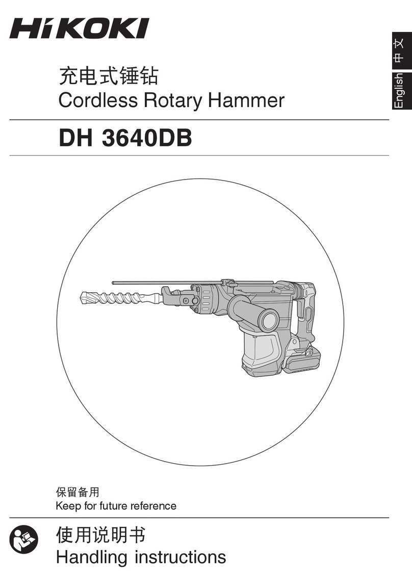 HIKOKI DH3640DB Handling instructions
