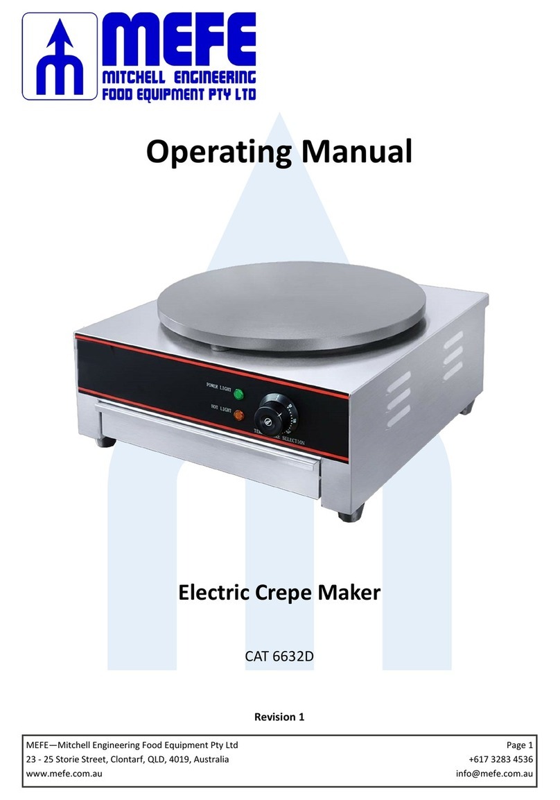 MEFE CAT 6632D operating manual