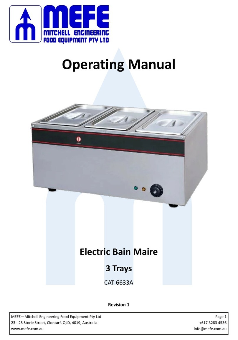 MEFE CAT 6633A operating manual
