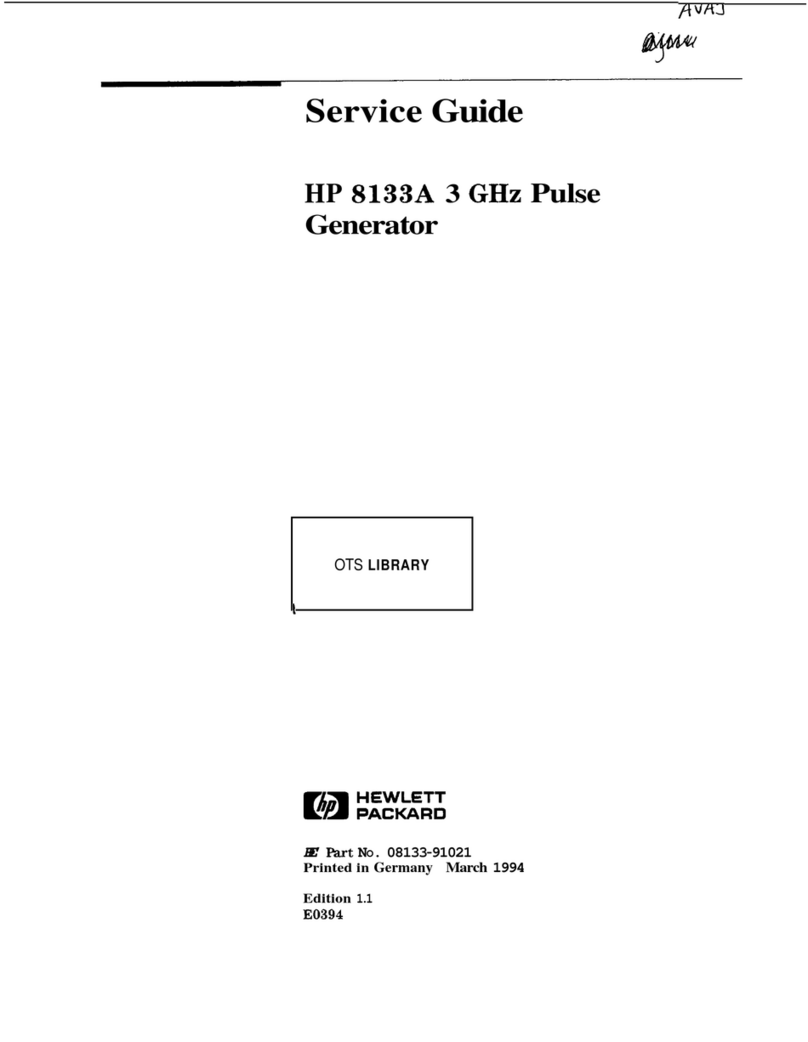 HP 8133A User manual