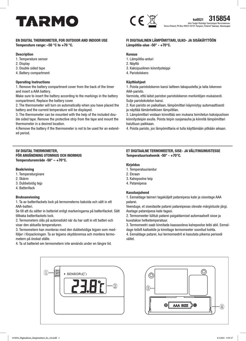 Tarmo 315854 manual