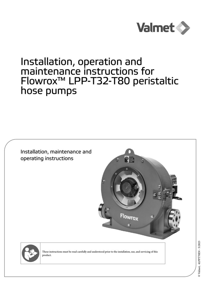 Valmet Flowrox LPP-T32-T80 Installation, operation and maintenance instructions Valmet Flowrox LPP-T32-T80 Installation, operation and maintenance instructions