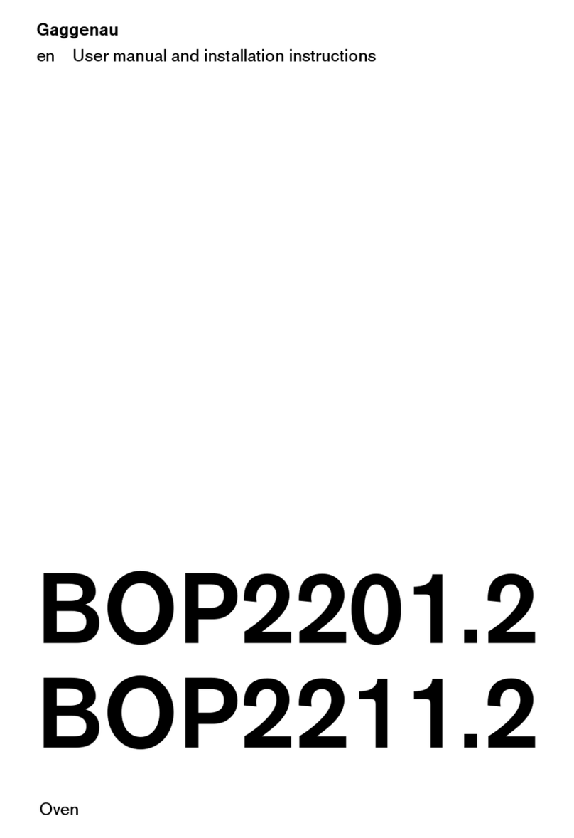 Gaggenau BOP2201.2 User manual