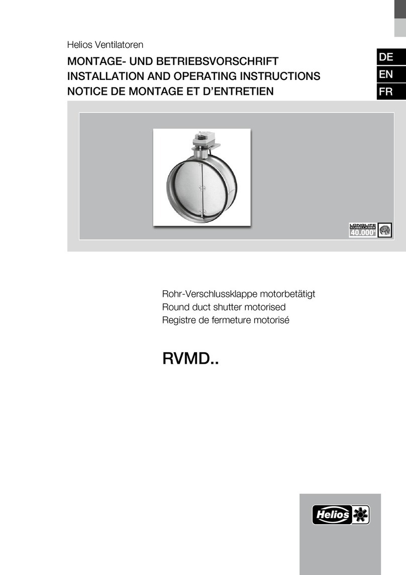 Helios RVMD Series Installation and operating instructions
