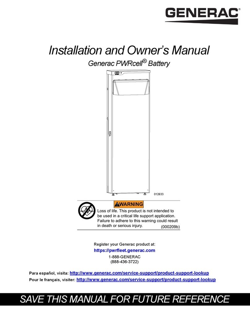 Generac Power Systems PWRcell M3 Installation instructions