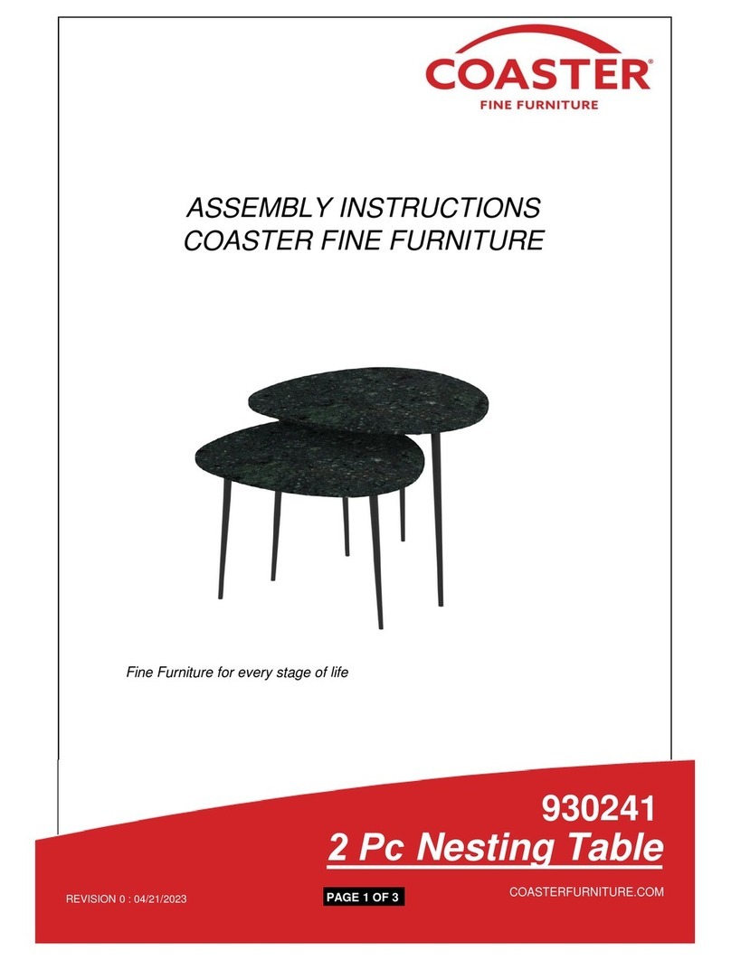 Coaster 930241 Assembly instructions Coaster 930241 Assembly instructions
