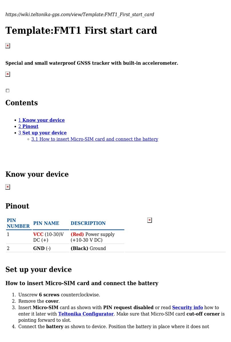 Teltonika FMT1 User manual