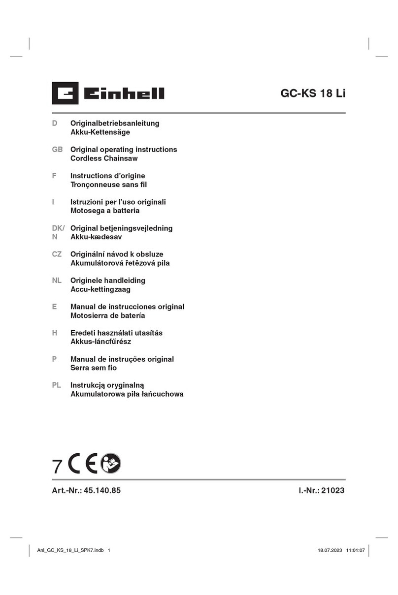 EINHELL GC-KS 18 Li User manual