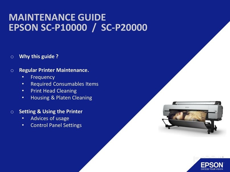 Epson SC-P10000 SERIES Maintenance Guide