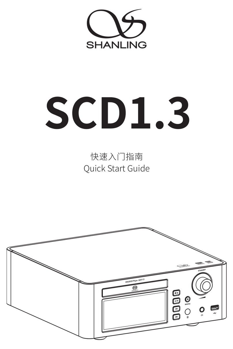 Shanling SCD1.3 quick start guide
