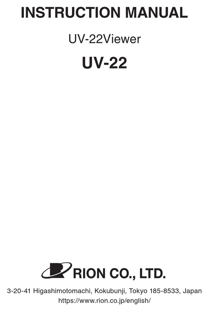 Rion UV-22 instruction manual