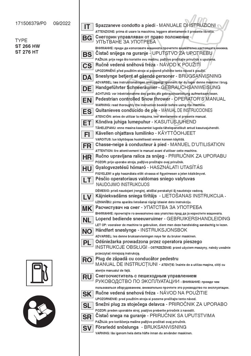 Stiga ST 266 HW User manual