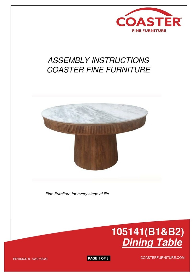 Coaster 105141 B1 Assembly instructions