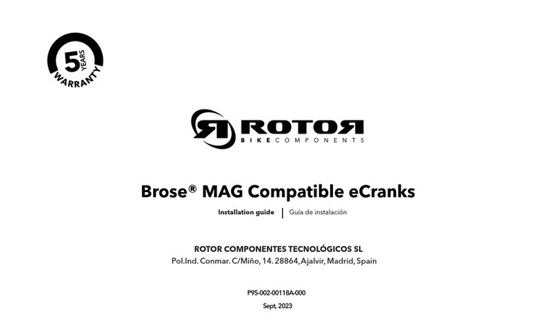 ROTOR Brose MAG Compatible eCranks installation guide