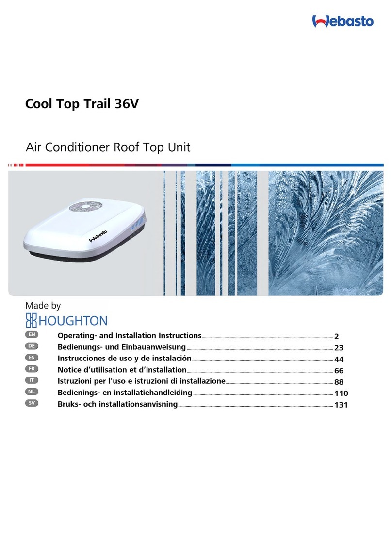Webasto Cool Top Trail 36V User manual Webasto Cool Top Trail 36V User manual