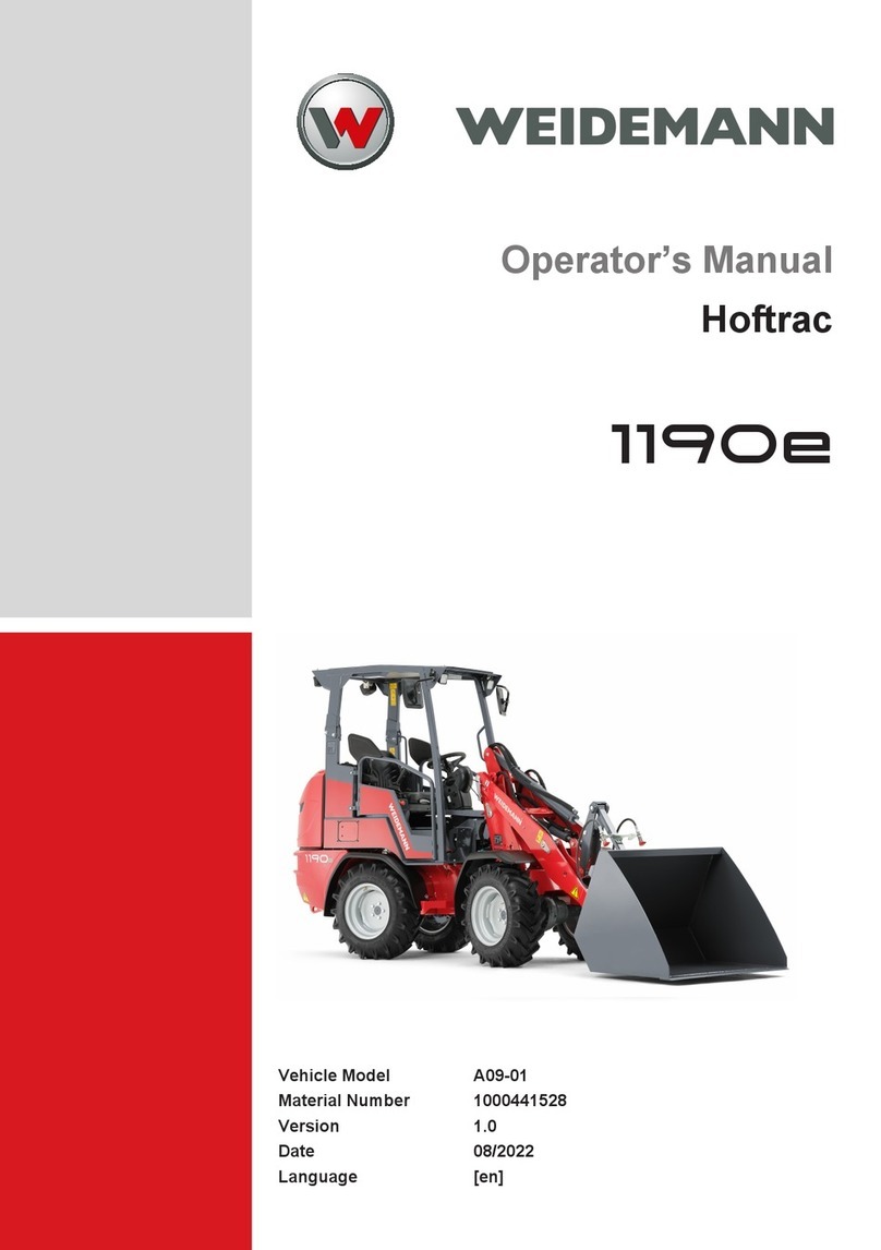 Weidemann Hoftrac 1190e Operator's manual