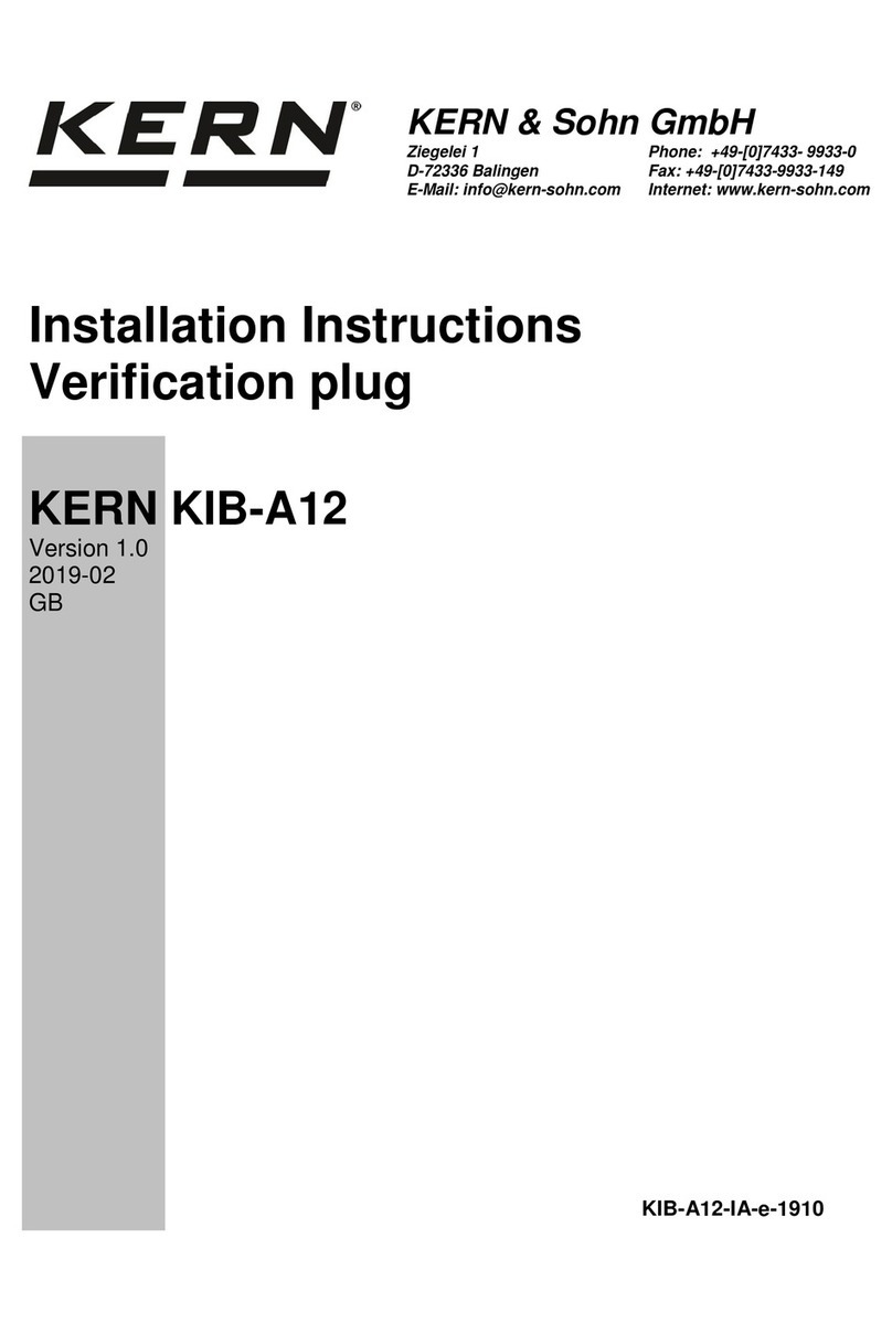 KERN KIB-A12 User manual