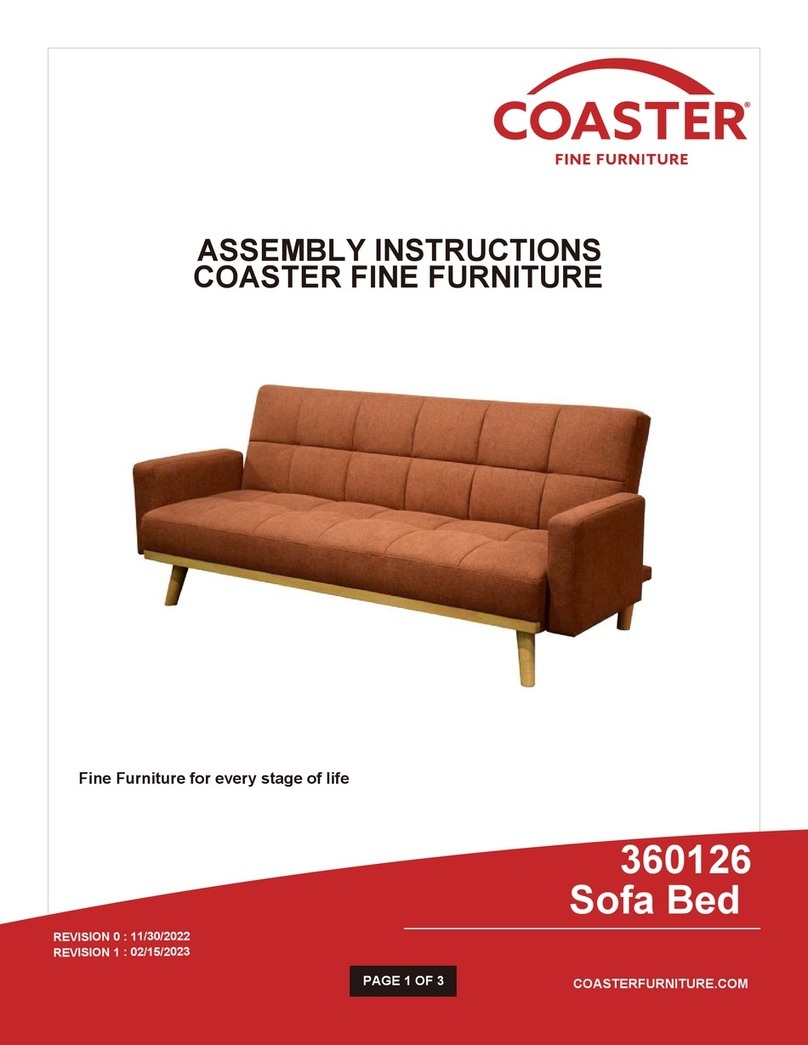 Coaster 360126 Assembly instructions